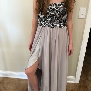 Silver Prom Dress